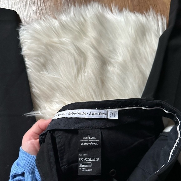 & OTHER STORIES Grosgrain Side Panel Trousers In Black - Picture 5 of 7